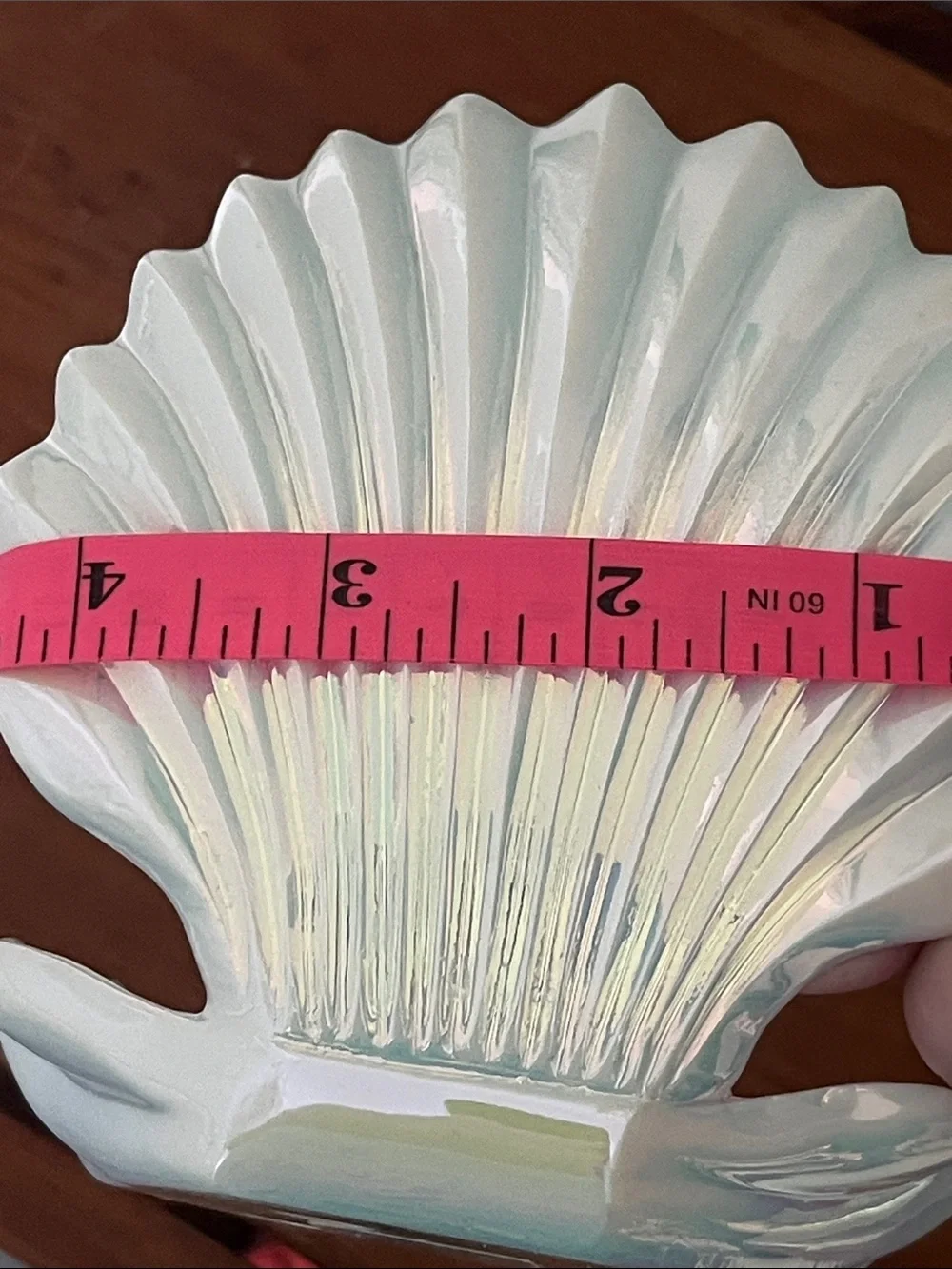 Bath & Body Works Iridescent  Gradient Scallop Soap Dish w Botanic Soap